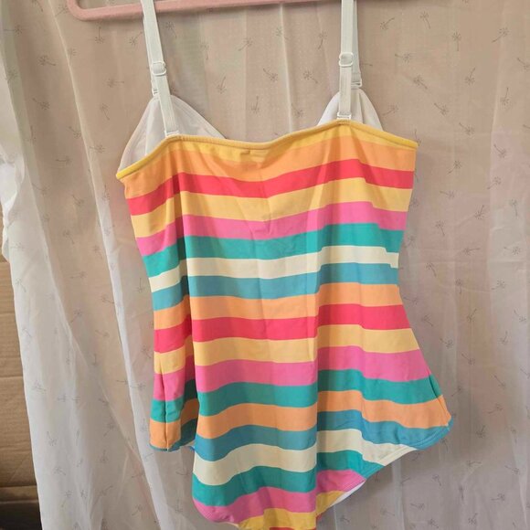 Barbie x Unique Vintage Retro Bathing Suit - Picture 3 of 6